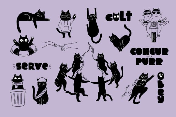 15 Cats of the Ritual: Graphics & Illustrations Review