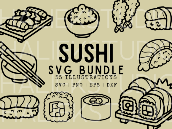 55 Sushi Doodles: Graphics & Illustrations Review