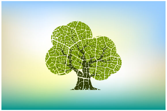 Abstract Tree Illustrations for Wall Art Graphics