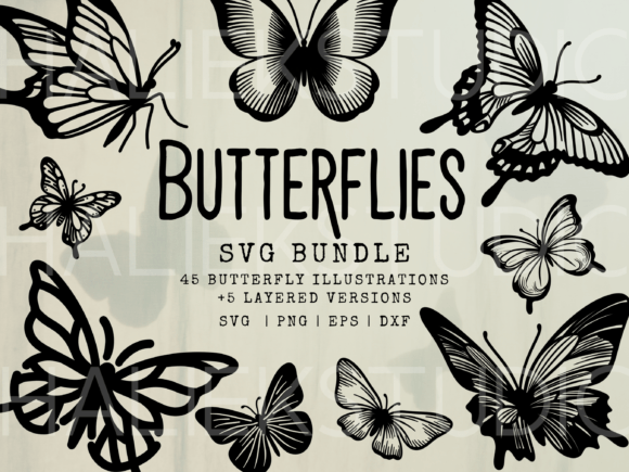 Butterflies SVG Illustrations: Graphics for Blogs