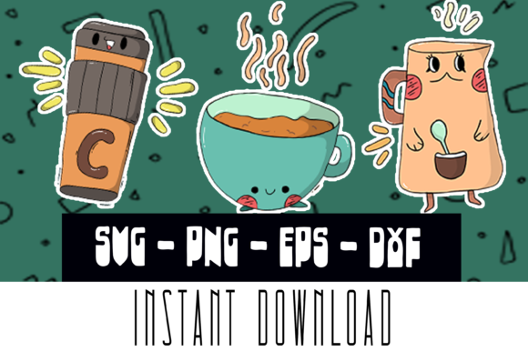 Coffee Lovers 3 Illustrations Bundle: Graphics & Illustrations