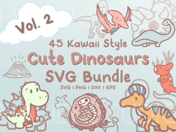 Dinosaurs Vol. 2 SVG Illustrations: Graphics Review