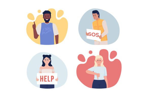 Gestures and Signs Illustrations Set: Graphics Review