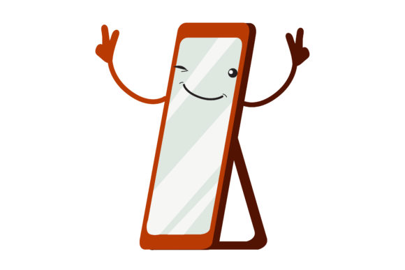 Kawaii Cute Mirror Illustrations Graphics Review