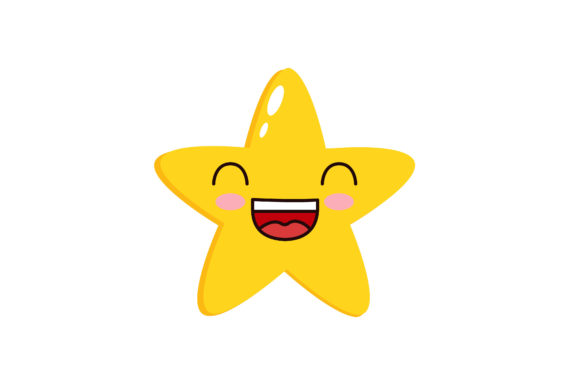 Kawaii Cute Star Illustrations: Graphics & Branding