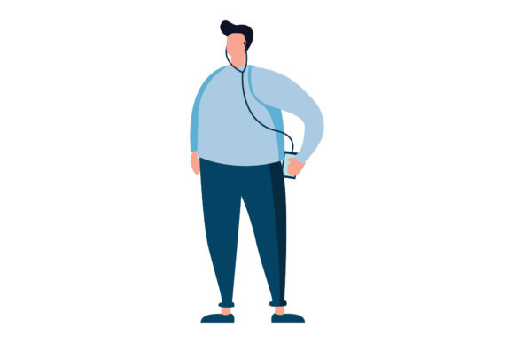 Man Listening to Music Illustrations Review