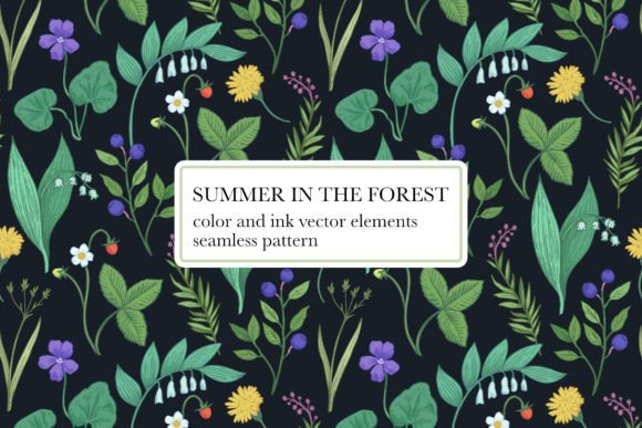 Summer in the Forest Illustrations & Graphics