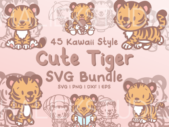 Tiger SVG Illustrations: Graphics & Design